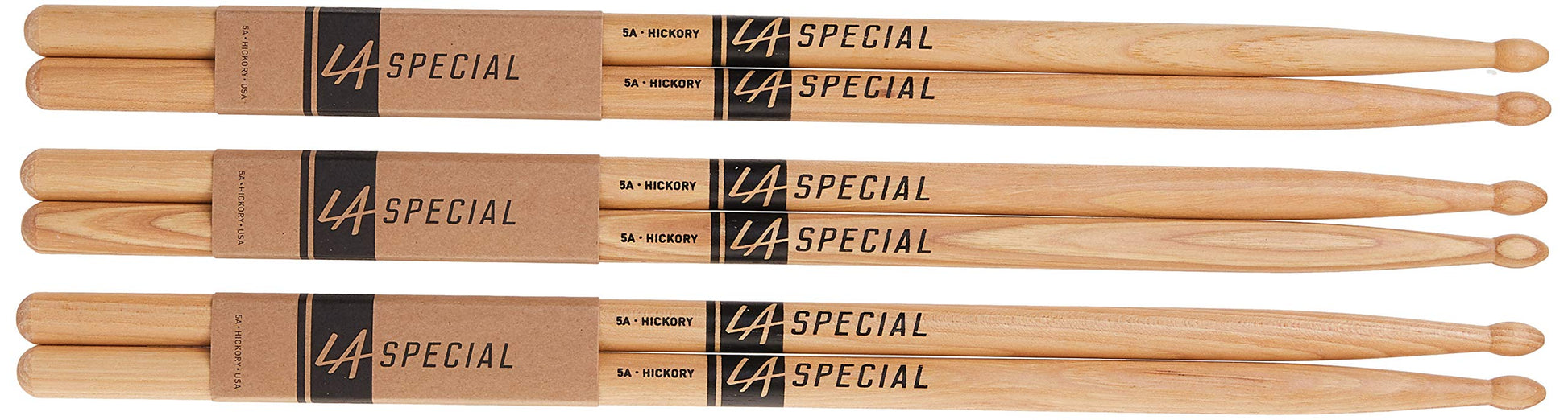 ProMark - PALILLOS LA Specials, 5 A Hickory, paquete de 3