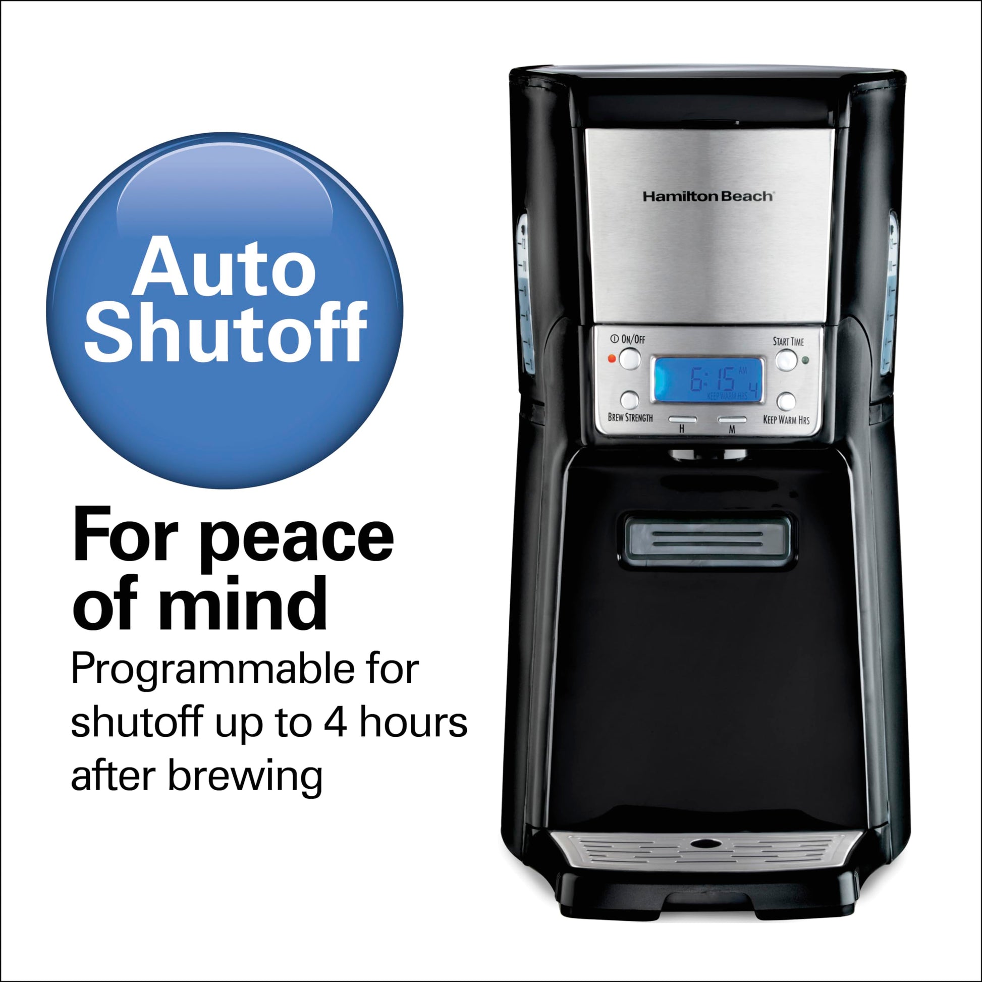 Hamilton Beach brewstation 47380 dispensador de 10 tazas cafetera, Negro, 12 tazas, 1