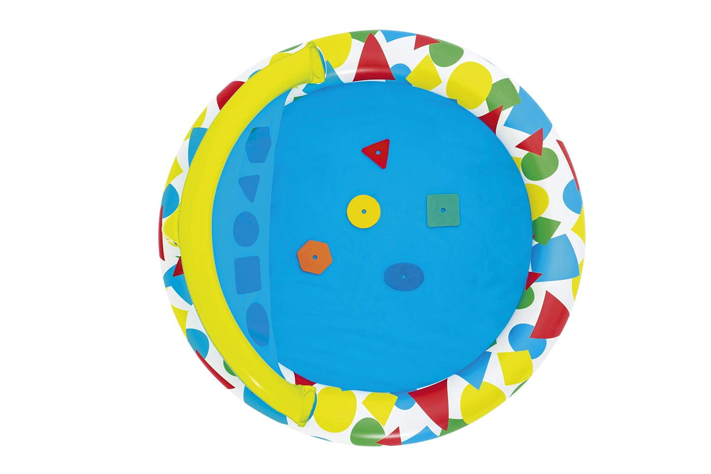 BESTWAY Alberca Inflable didactica con 5 Fig geometricas 45lts 1.20x1.17x.46cm Caja