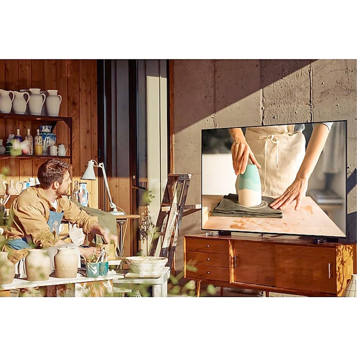 Samsung U8000F Series 50" Crystal UHD 4K Smart TV con Tizen OS y Voice Assistant Integrado (2025) UN50U8000FDXZA (Reacondicionada)