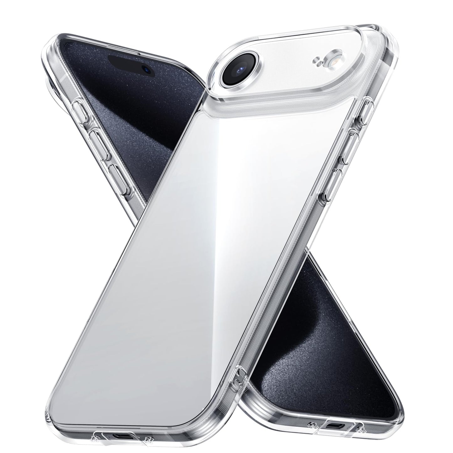 UGREEN Funda para iPhone Air, Transparente Carcasa de TPU, Anti-Amarillo Case, SGS 1.2 m Protección Anti-caídas, HD Bordes Suaves, Antiarañazos, Alta Transparencia con Cámaras Cubiertas