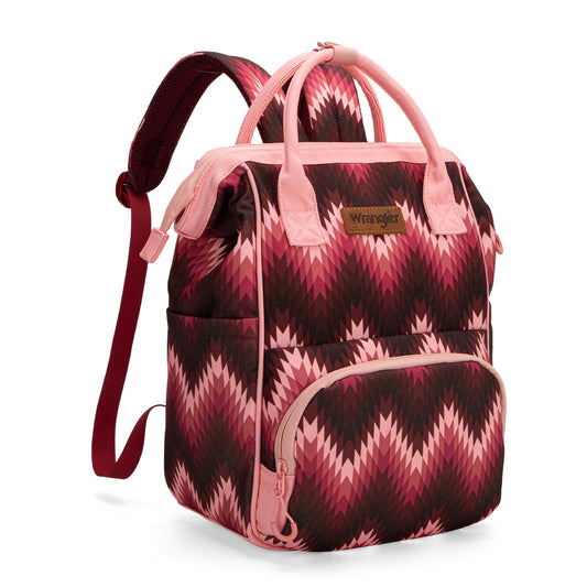 Mochila Bolsa de Pañales Montana West Wrangler Rosa Oscuro Moderno