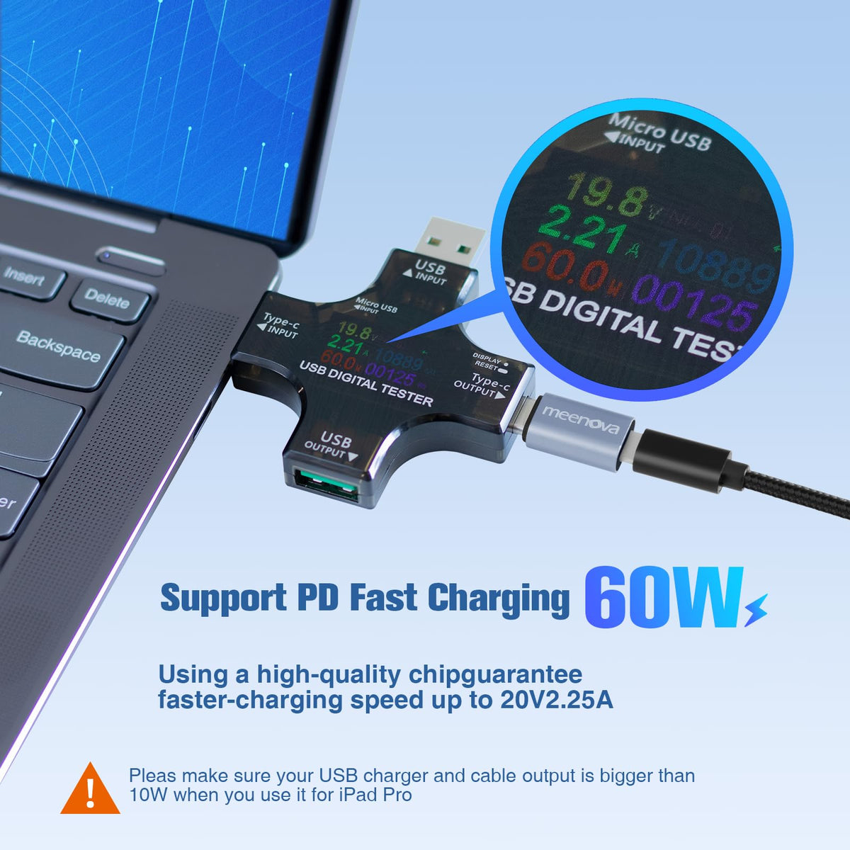 Adaptador Lightning a USB C Paquete de 2 Carga Rápida 60 W Compatible con iPhone iPad Galaxy