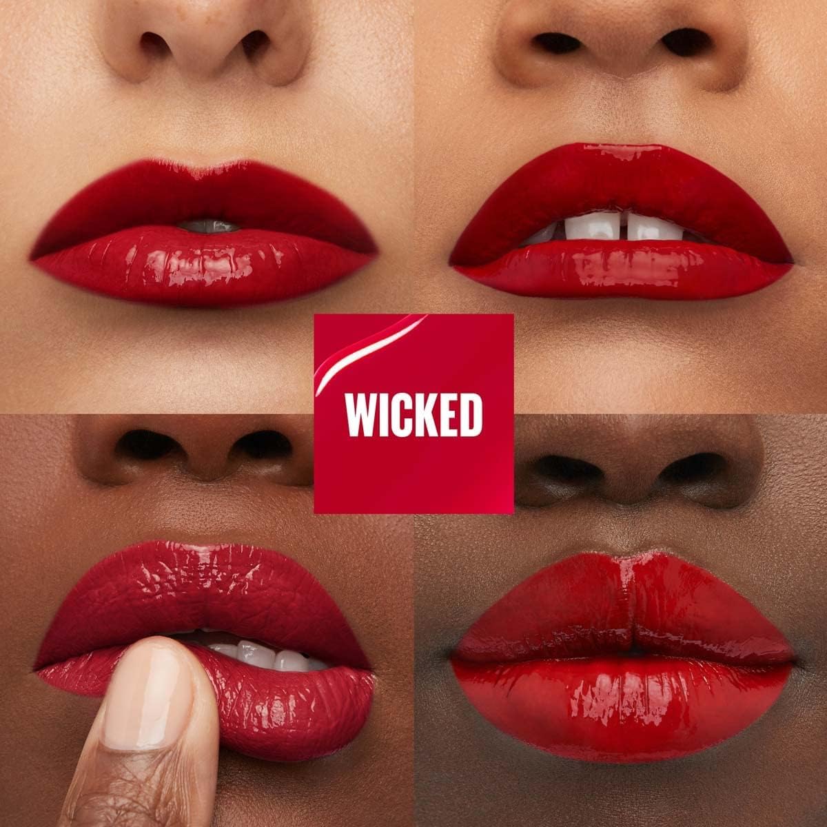 Maybelline Labial líquido brillante de larga duración, Superstay Vinyl Ink tono Wicked 50, 4.2ml