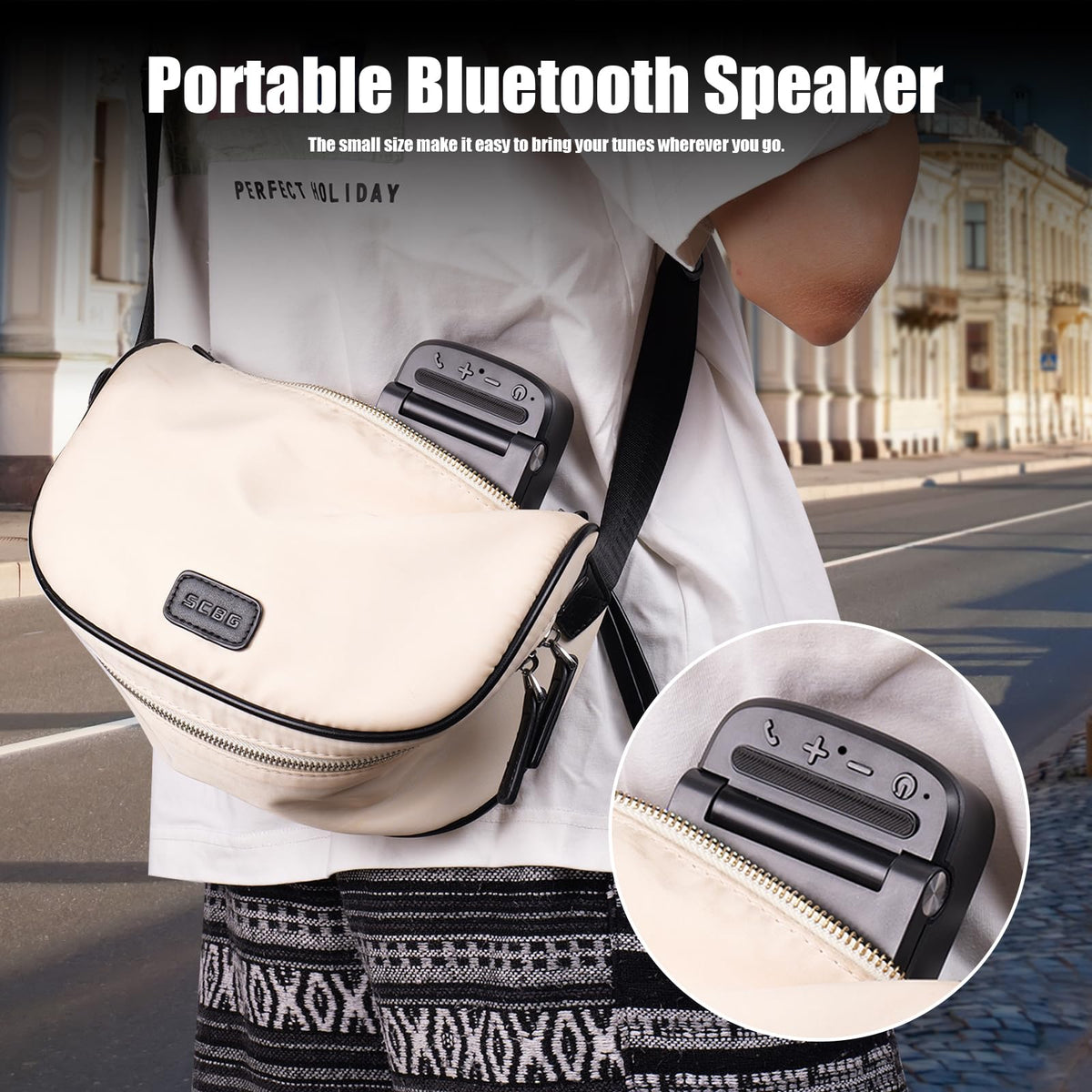 Soporte de Teléfono con Altavoz Bluetooth Inalámbrico HD para el Hogar con Base Antideslizante para Hombre