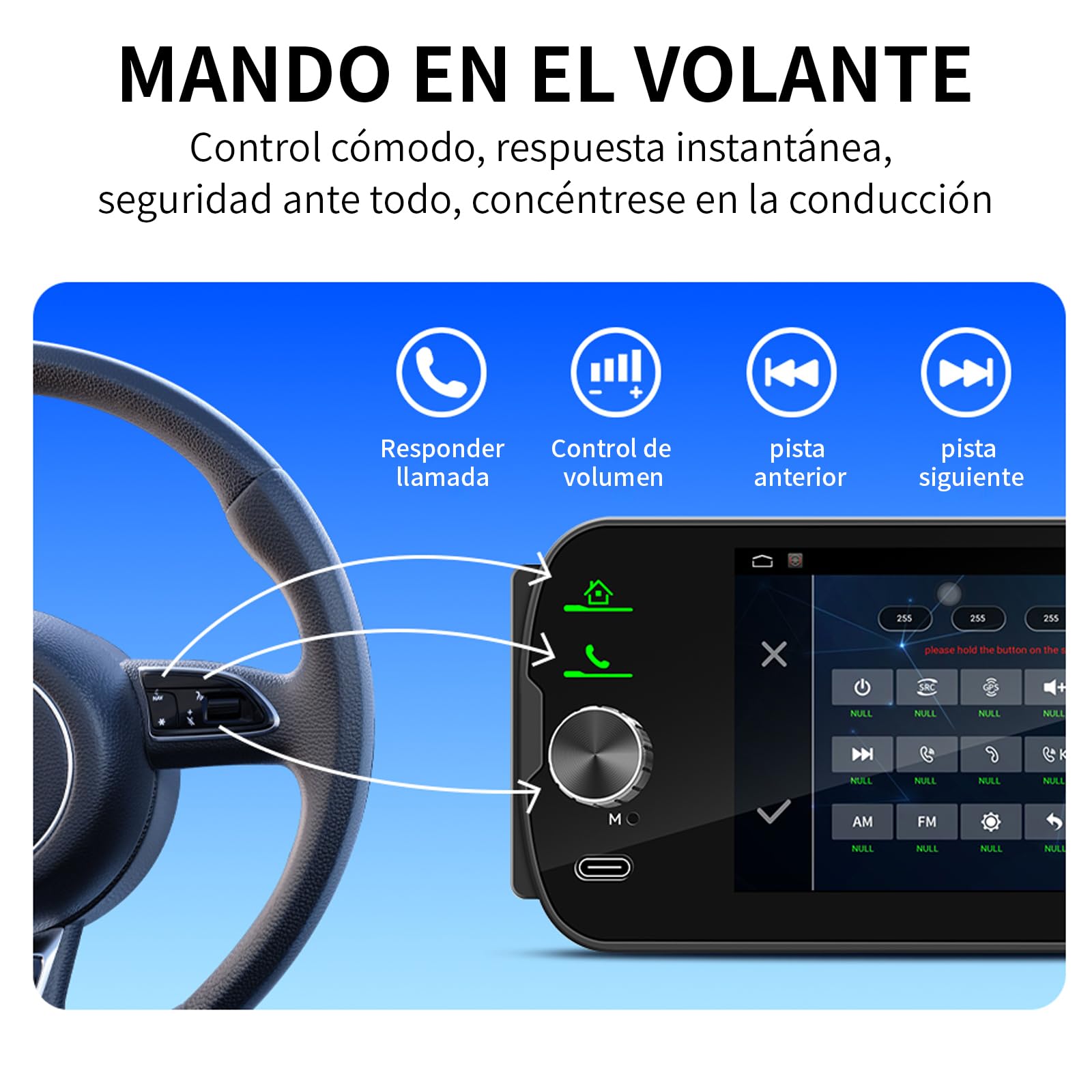 FINYQBET Estéreo de Pantalla para Auto 1 DIN Android 13 con CarPlay & Android Auto Inalámbrico, 2GB RAM + 32GB ROM, GPS, WiFi, Bluetooth 5.1, Radio Am/FM, 5 Pulgadas, Soporte Cámara de Reversa