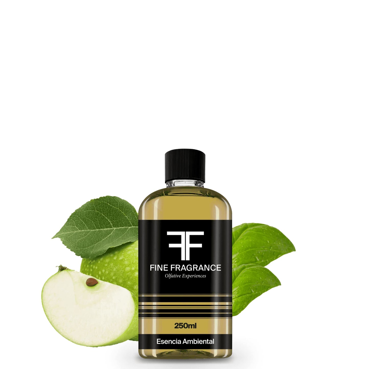 Fine Fragrance, Esencia para difusor aroma Manzana Verde, 250ml, ultra concentrada para uso exclusivo en difusores profesionales y aromaterapia