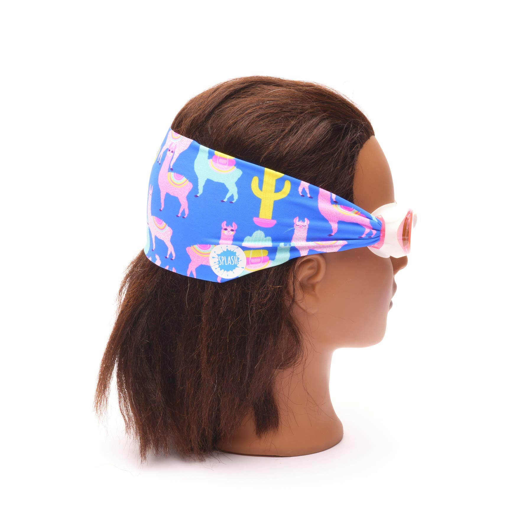 Goggles de Natación Splash Place Llama Fiesta con Correa de Tela para Niños y Adultos