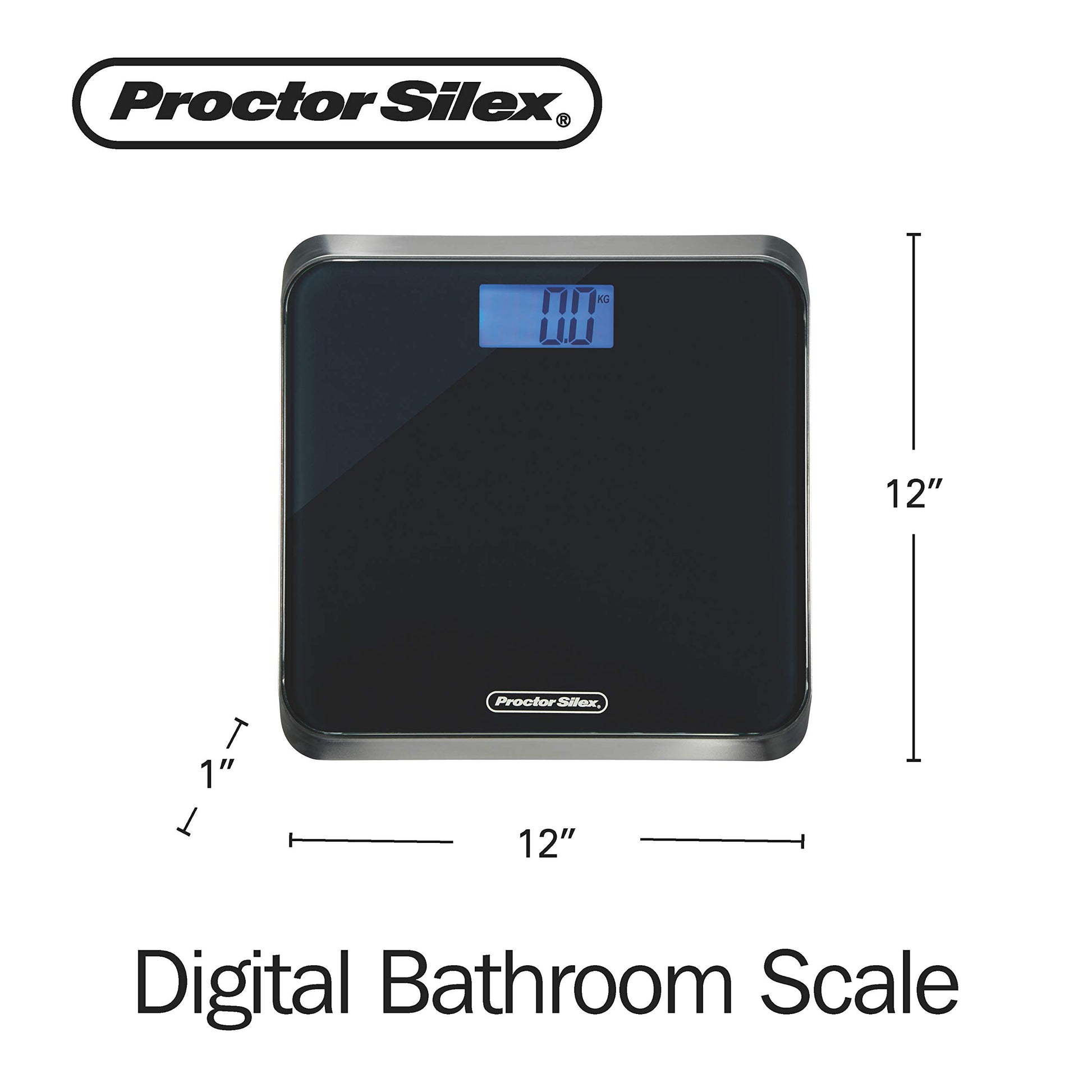 Báscula Digital Proctor Silex Negra con Pantalla LCD