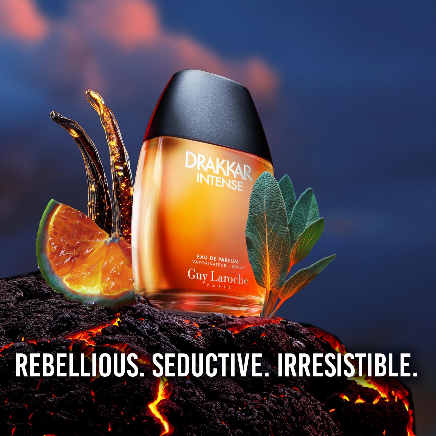 Eau de Parfum Drakkar Intense Guy Laroche Negro Duradero para Hombre