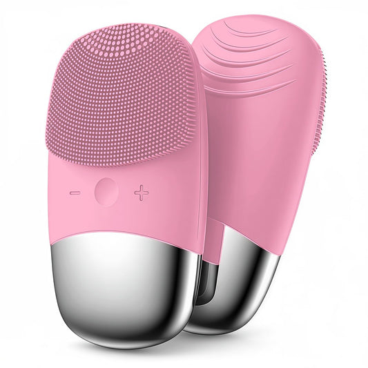 Cepillo de Limpieza Facial MEGAN Rosa Recargable USB IPX7 para Mujer