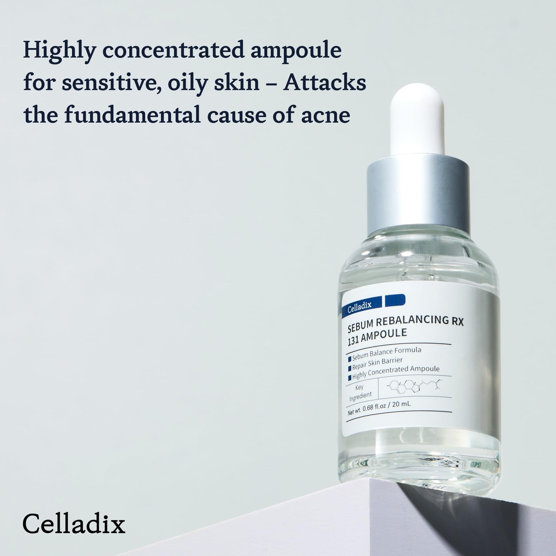 Grehge alancing Rx 131 Ampoule | Minimize Sebum | Tighten Enlarged Pores | Repair Skin Barrier | Rapid Soothing for Daily Use | Oily & Combination Skin | 0.68 Fl Oz