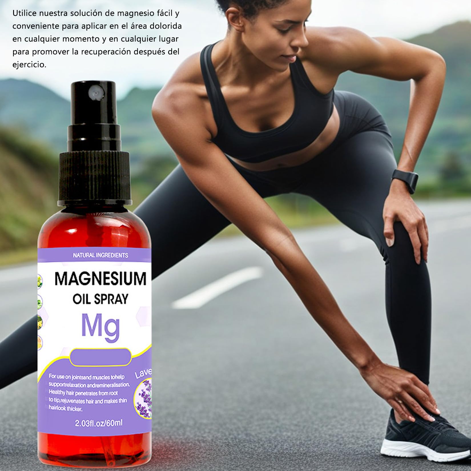 Magnesium oil spray body relax lavanda mejora del sueño alivio del dolor muscular magnesium oil body spray