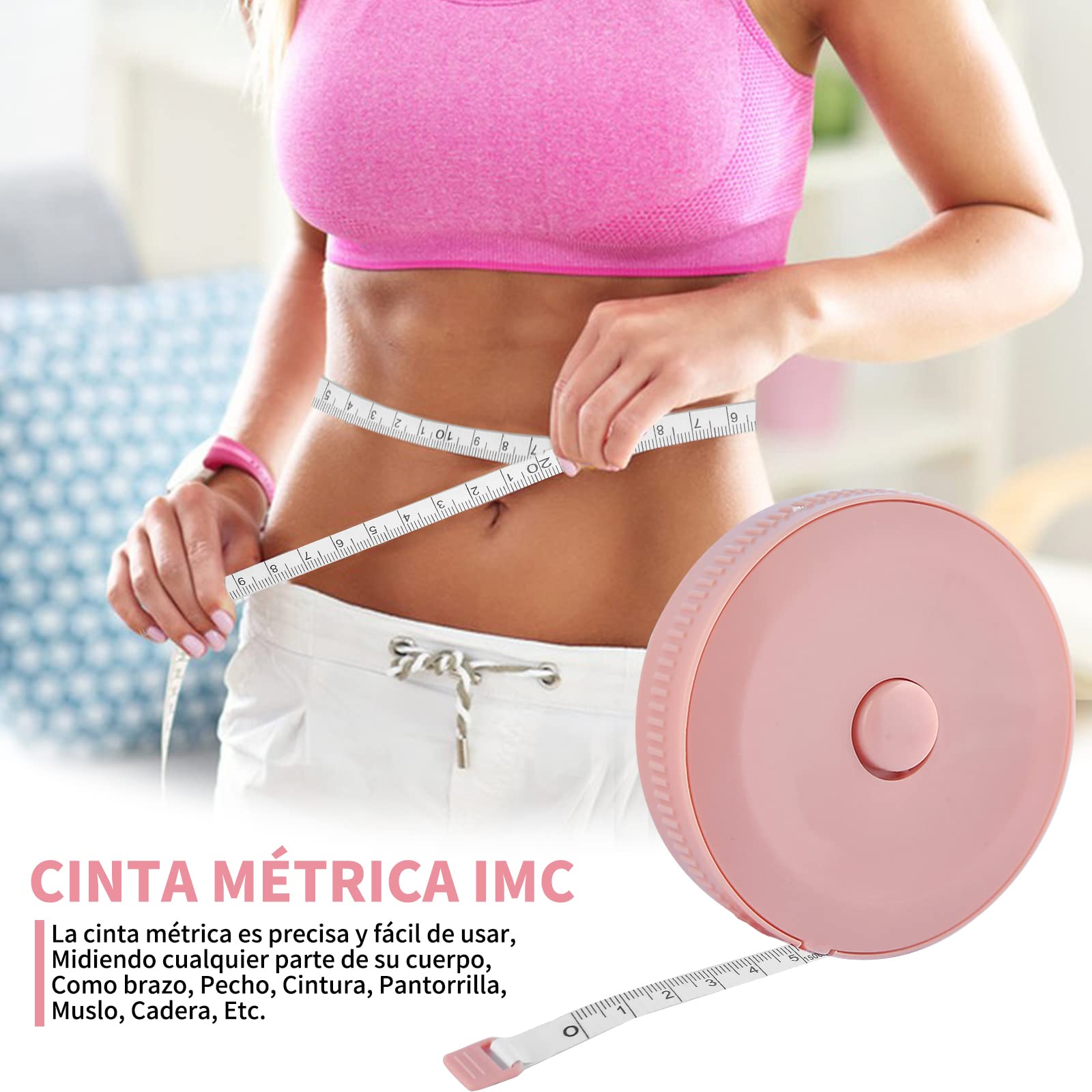 Cinta Métrica Retráctil Suave (3 Paquete), 60 Pulgadas * 150 CM, Escala Doble Cara, Para Medición Corporal, Tela a Medida, Medidas de Pérdida de Peso