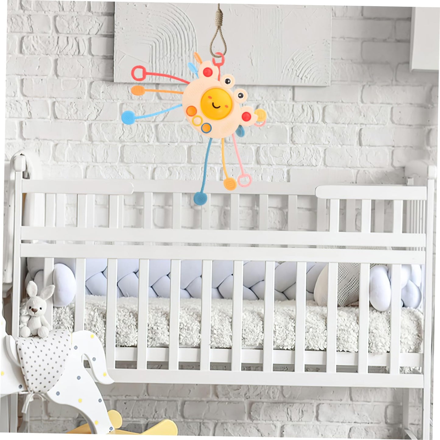 Juguete Sensorial Wakauto Cangrejo Montessori para Bebés Desarrollo de Habilidades y Coordinación Mano