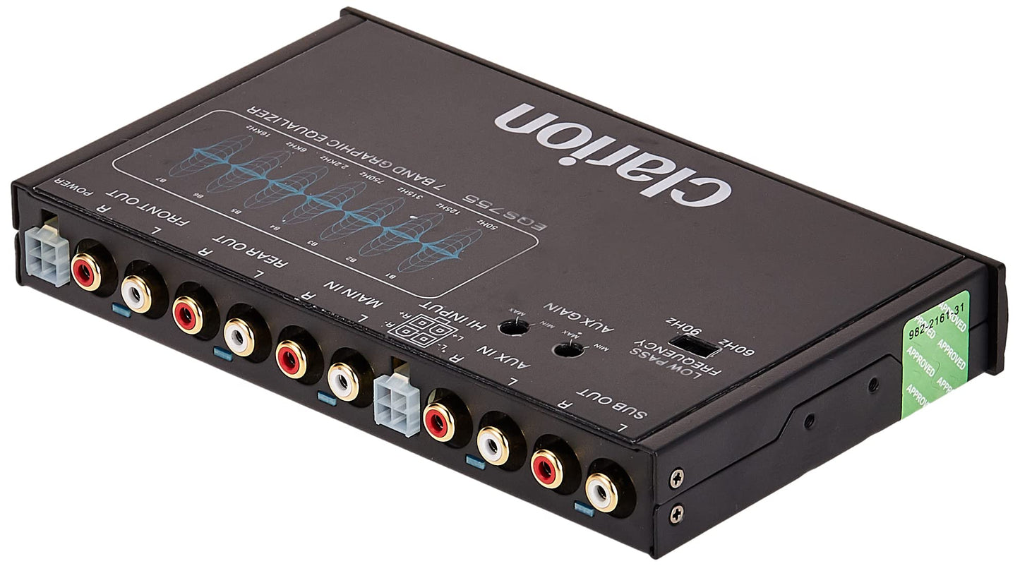 Clarion EQS755 Ecualizador Gráfico de 7 Bandas