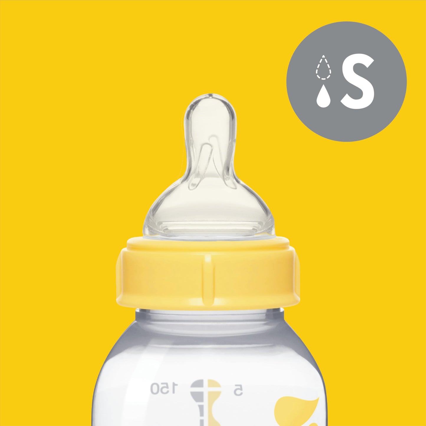Biberones Medela Translucent Set de Botellas con Tetinas Flujo Lento 0-4 Meses para Bebés Niños, Juego de 16 Piezas