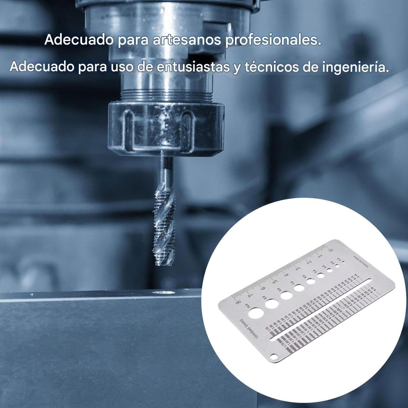 Lámina Medidor De Ancho De Fisuras, Regla De Precisión Milimétrica, Medidor Portátil de Ancho de Grietas para Inspección de Muros de Hormigón