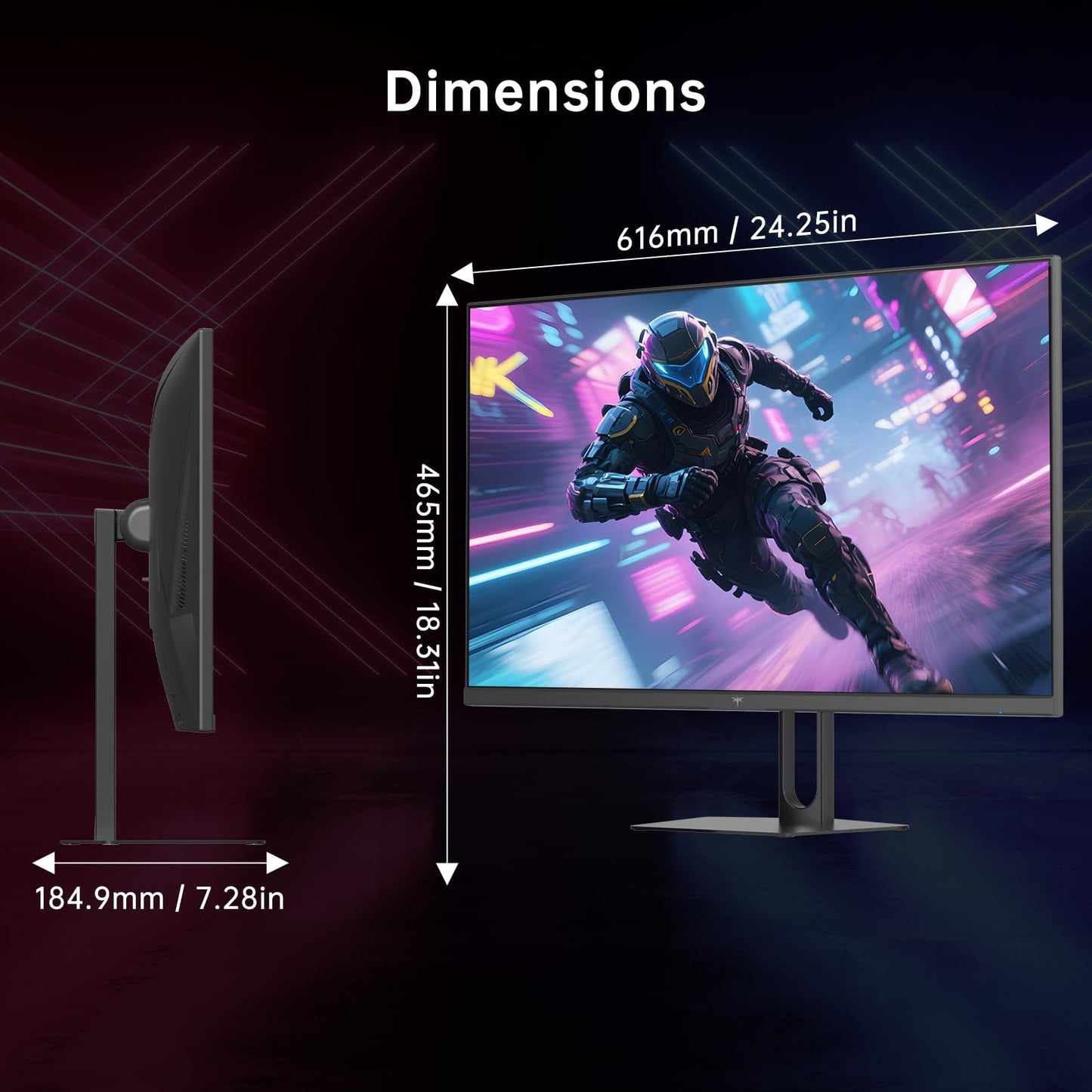 KTC Monitor para juegos de 27 pulgadas, monitor QHD 2560 x 1440, hasta 210Hz y 1ms, AMD Freesync y G-sync, HDR400, 131% sRGB, altavoces integrados, monitores IPS Gamer con HDMI 2.0 x 2 y DP1.4 x 2