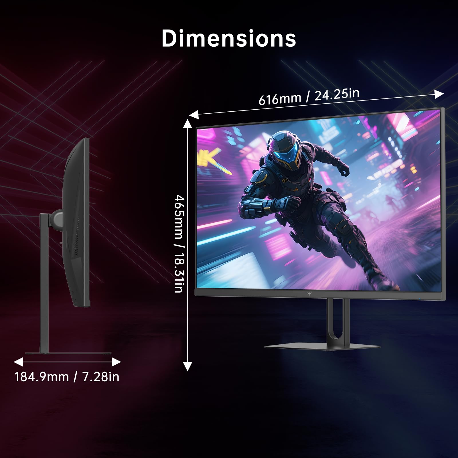 KTC Monitor para juegos de 27 pulgadas, monitor QHD 2560 x 1440, hasta 210Hz y 1ms, AMD Freesync y G-sync, HDR400, 131% sRGB, altavoces integrados, monitores IPS Gamer con HDMI 2.0 x 2 y DP1.4 x 2