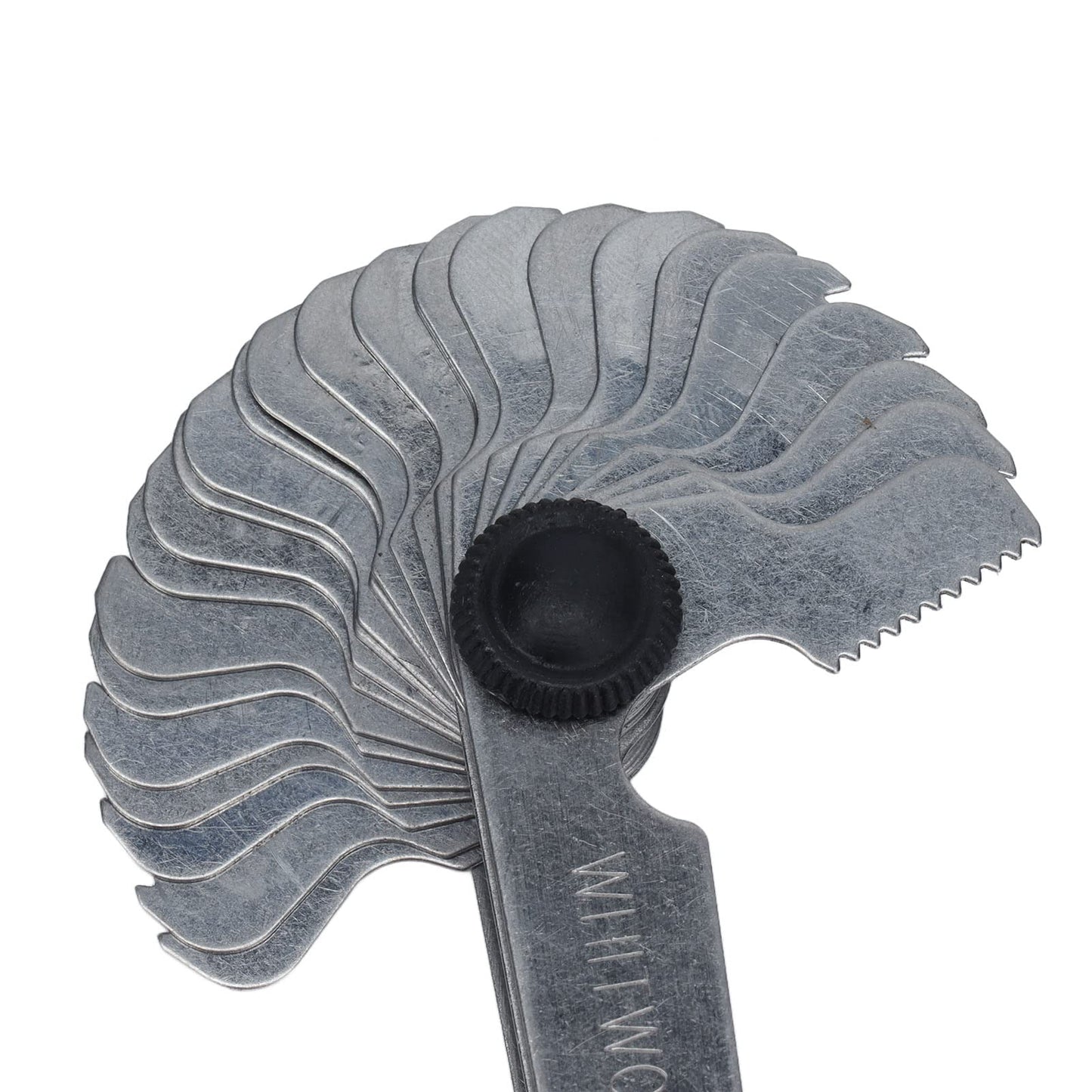 Medidor de Paso de Rosca Acero Inoxidable Plateado para Medición Industrial