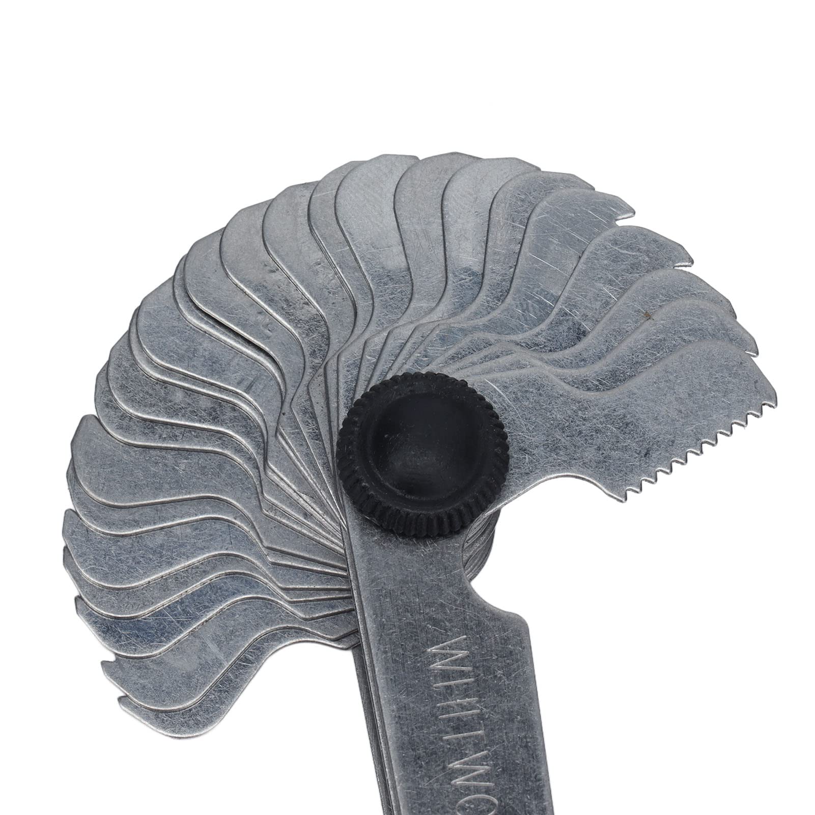 Medidor de Paso de Rosca Acero Inoxidable Plateado para Medición Industrial