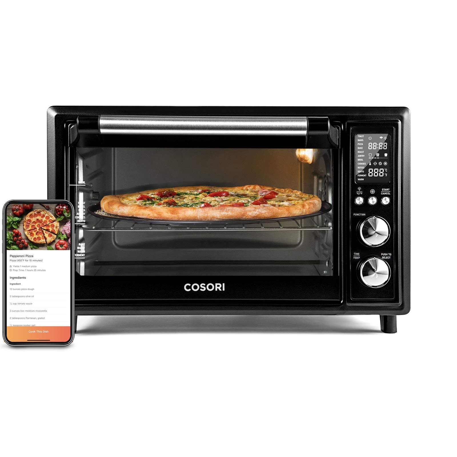 COSORI - Cesta de freidora de aire para CO130-AO, CS130-AO y CS130-CFH, accesorios de repuesto para horno tostador