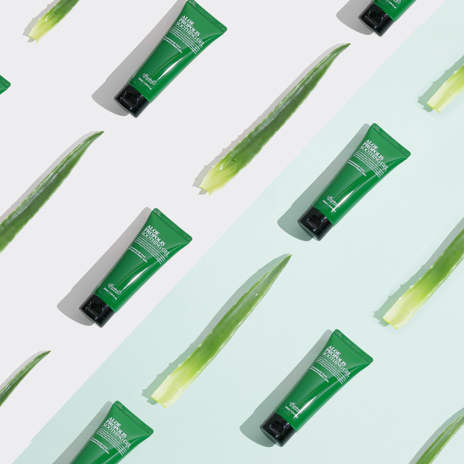 Gel calmante de Aloe y Propóleo para piel sensible de BENTON.