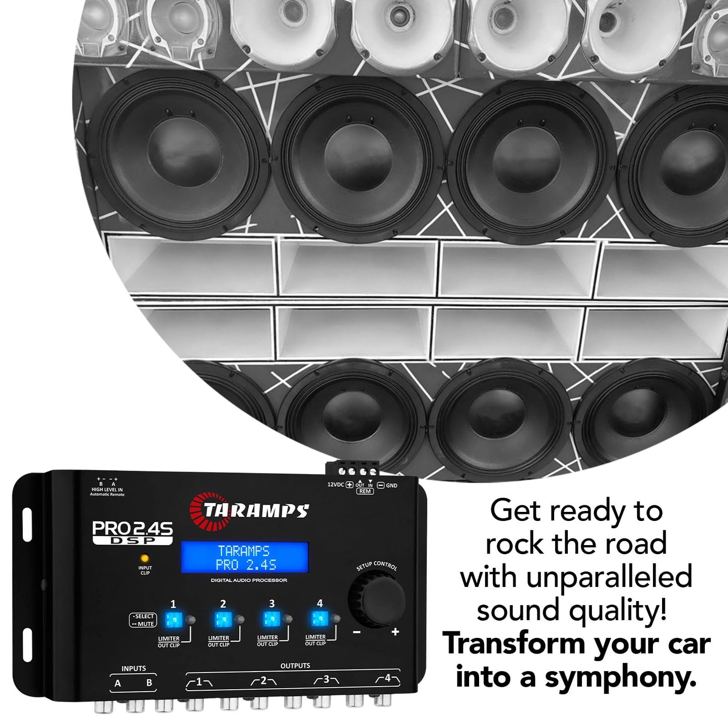 Taramps Pro 2.4S Ecualizador de procesador de audio digital
