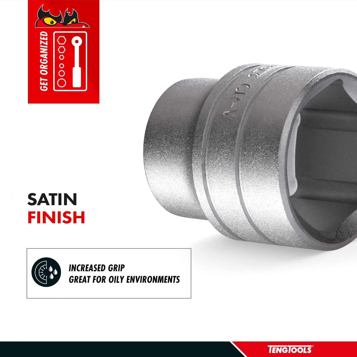 Teng Tools M1205306-C - Enchufe métrico regular y poco profundo de 30 mm de 1/2 pulgadas