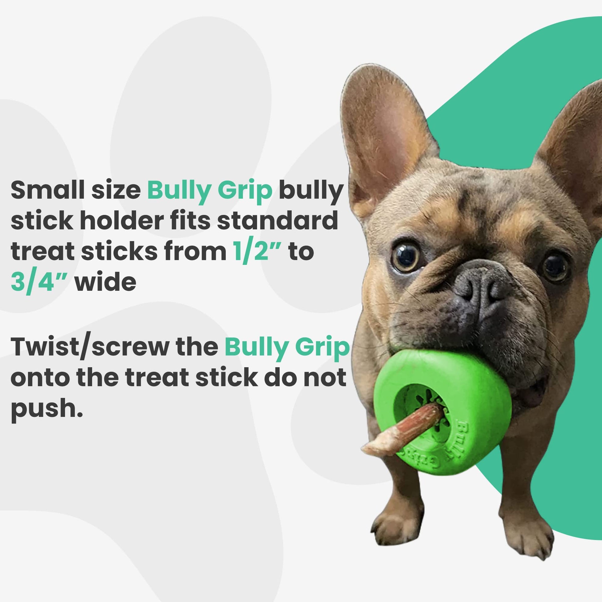 Bully Stick Holder - Soporte para Palo, tamaño pequeño, Juguete Interactivo para Perro y Dispositivo de Seguridad