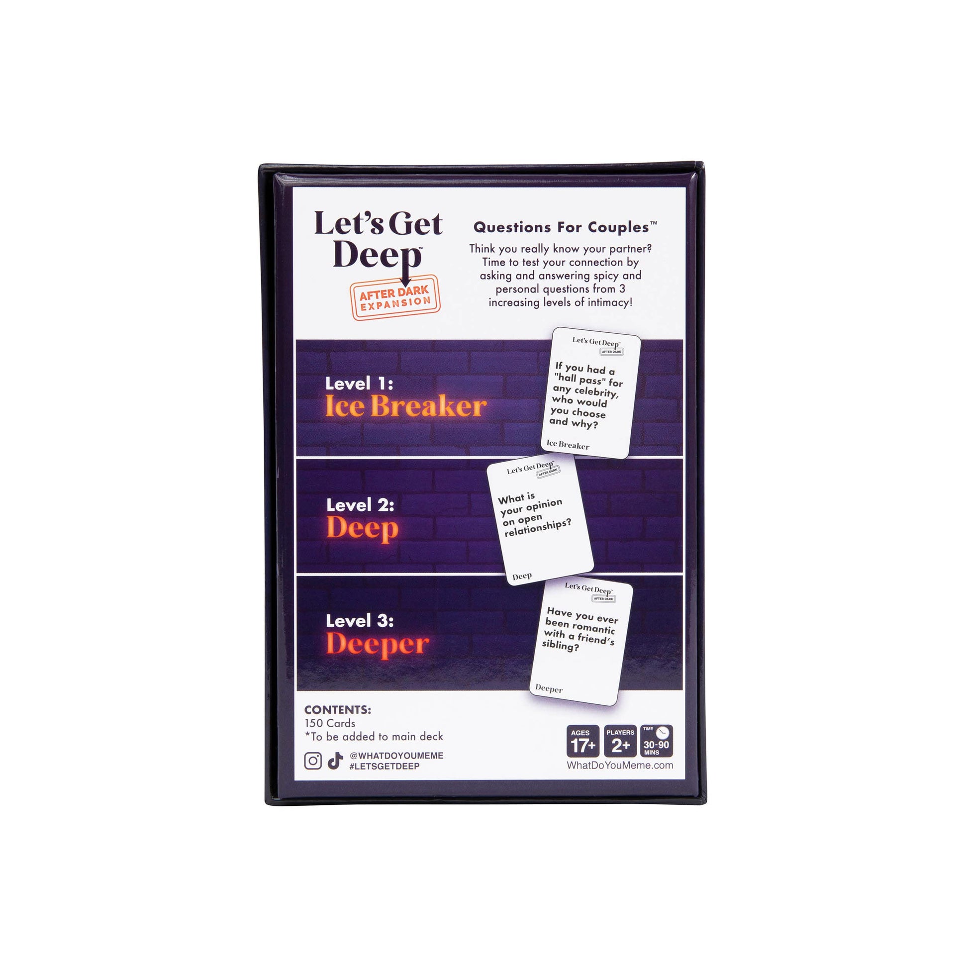 Let's Get Deep: After Dark Expansion Pack – Designed to be Added to Let's Get Deep Core Party Game – The Relationship Game Full of Questions for Couples