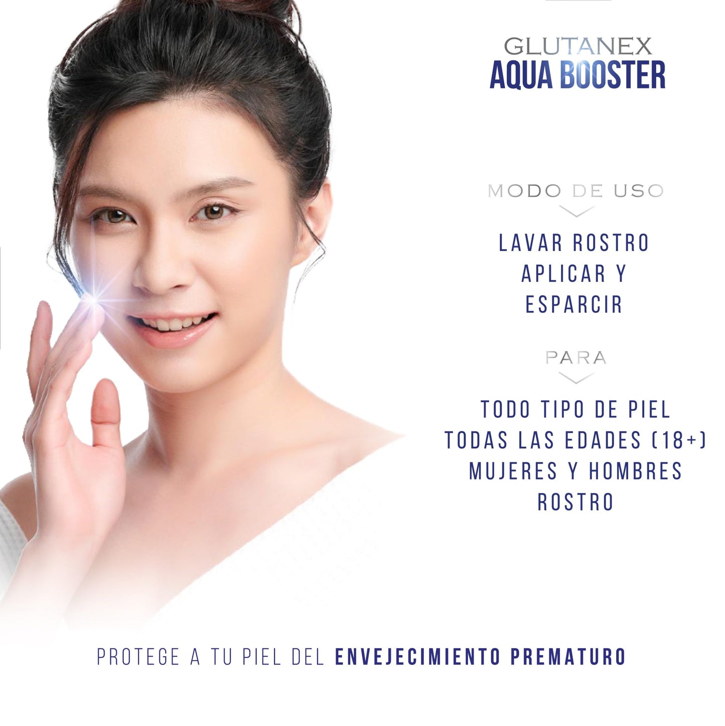 Glutanex™ Aqua Booster CREMA REPARADORA E HIDRATANTE/Reparación, Hidratación, Aclaramiento, Antioxidación/De Corea del Sur