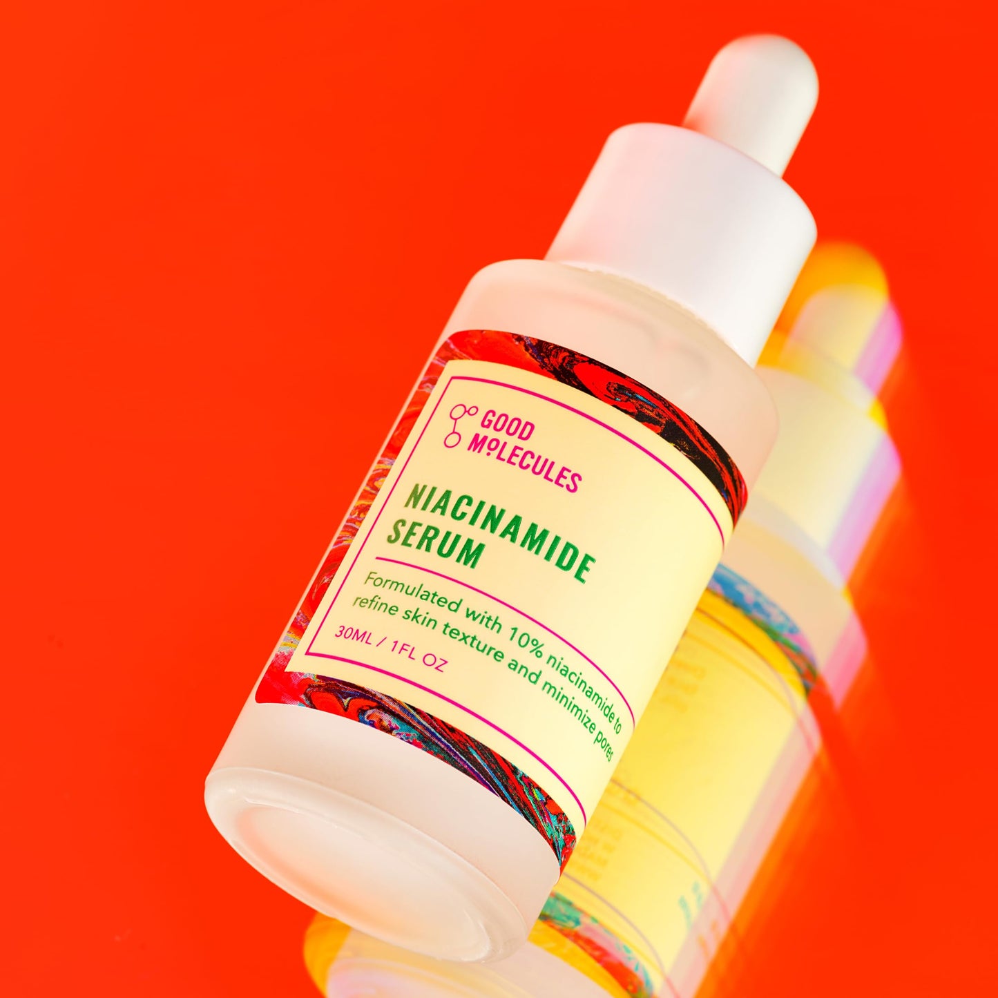 Good Molecules Niacinamide Serum 30ml - 10% Niamcinamide Balancing B3 Facial Serum for Acne, Enlarged Pores, Tone, Texture, Brightening, and Hydrating - Vegan, Cruelty Free and pH 7.1