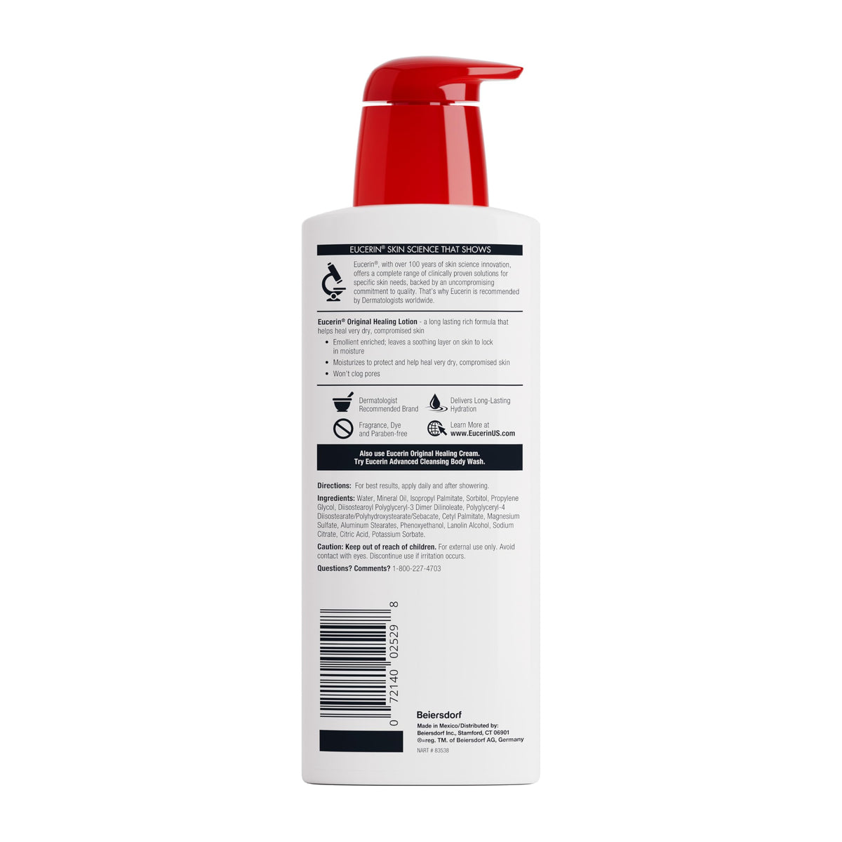 Eucerin Original Healing Rich Lotion, 16.9 Ounce