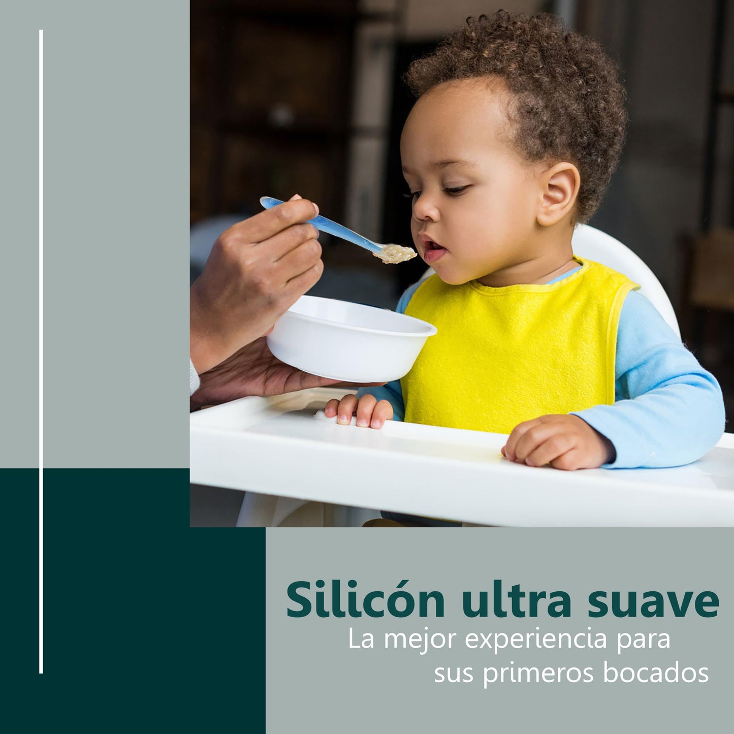 Cucharas silicon 4 pack nappsbabies