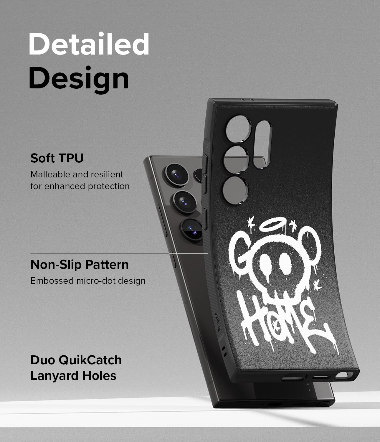 Funda Samsung Ringke Onyx Graffiti 2 con Buen Agarre y Tacto Agradable para Galaxy S24 Ultra