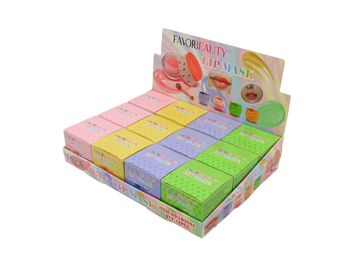 Paquete de 12 Bálsamos Labiales En Forma de Tarro de Miel, Contiene 6 ml Por Pieza, Repara e Hidrata Dejando Un Brillo Labial.