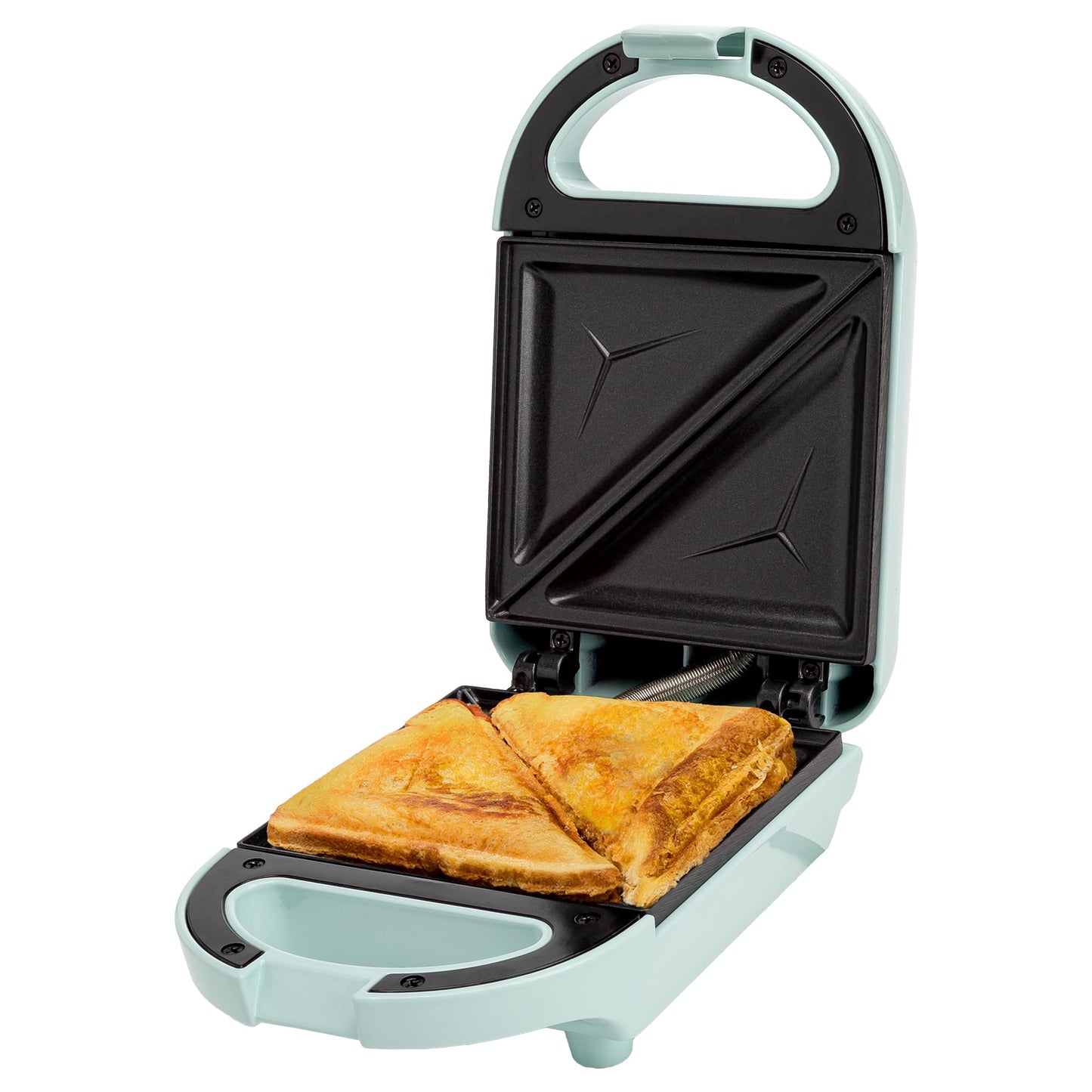 Sandwichera Tasty Aguamarina 600 W Con Resultados Rápidos y Fácil Limpieza