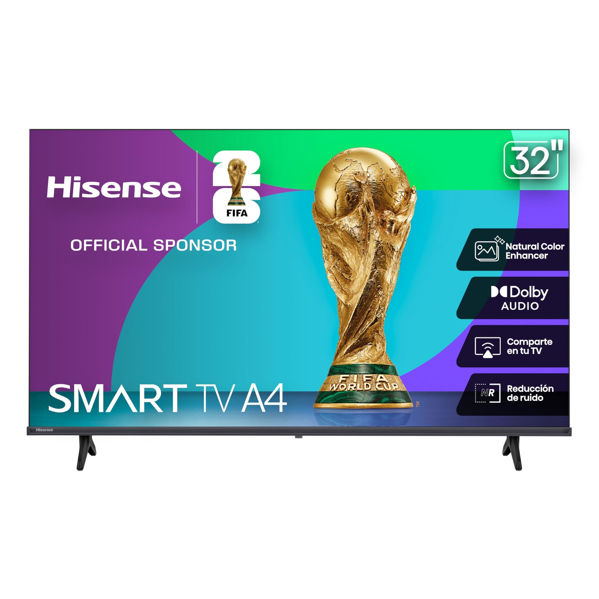 Hisense Television A4N (Modelo 2025) Pantalla 32 Pulgadas, Smart Vidaa TV HD,Modo de Juego,Dolby Audio,Comparte en tu TV,Noise Reduction