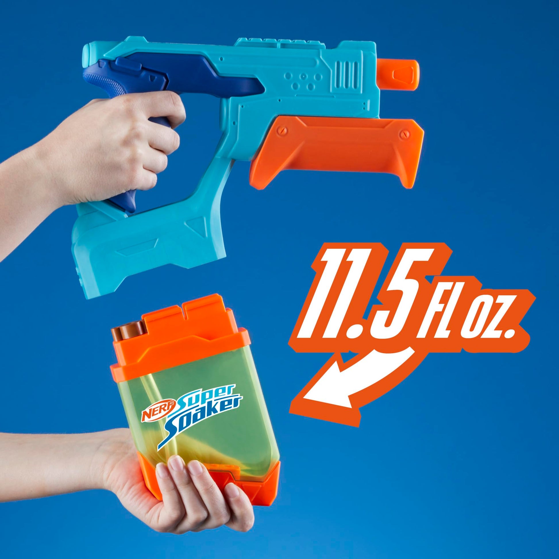NERF Hasbro Super Soaker Pack Doble Dunk-Fill - Set de 2 lanzadores de Agua fáciles de llenar con Tanques de 300 ml - Juegos de Agua para niños y niñas
