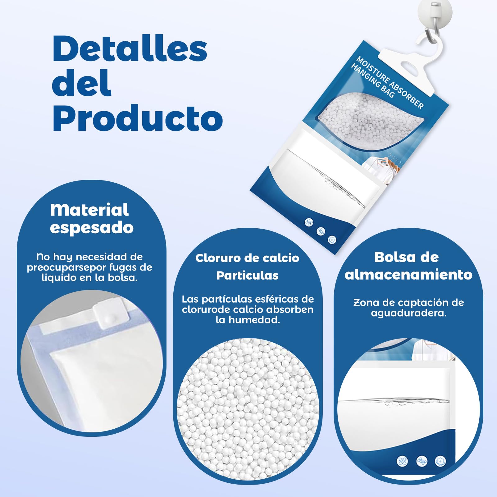 BSOON15 PCS Bolsa Antihumedad para Habitacion, Deshumidificador para Closet, Bolsas Absorbentes de Humedad Colgante, Antimoho Baño, Elimina Olores, Absorbedor de Humedad para Baño, Clóset