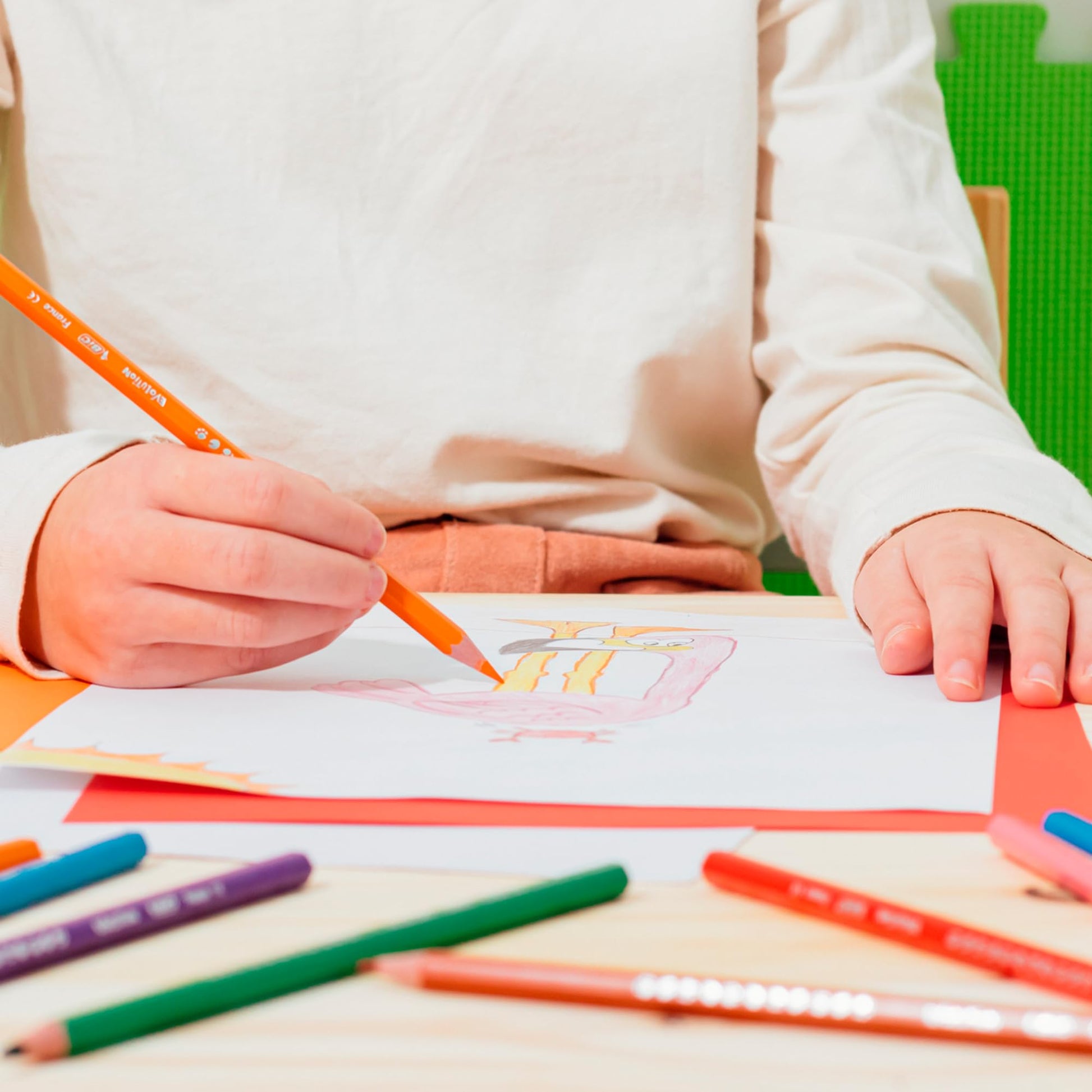 BIC Lápices de Colores Evolution Punta Resistente Sin Astillas Hecho de Resina Surtido de Colores 36 Piezas