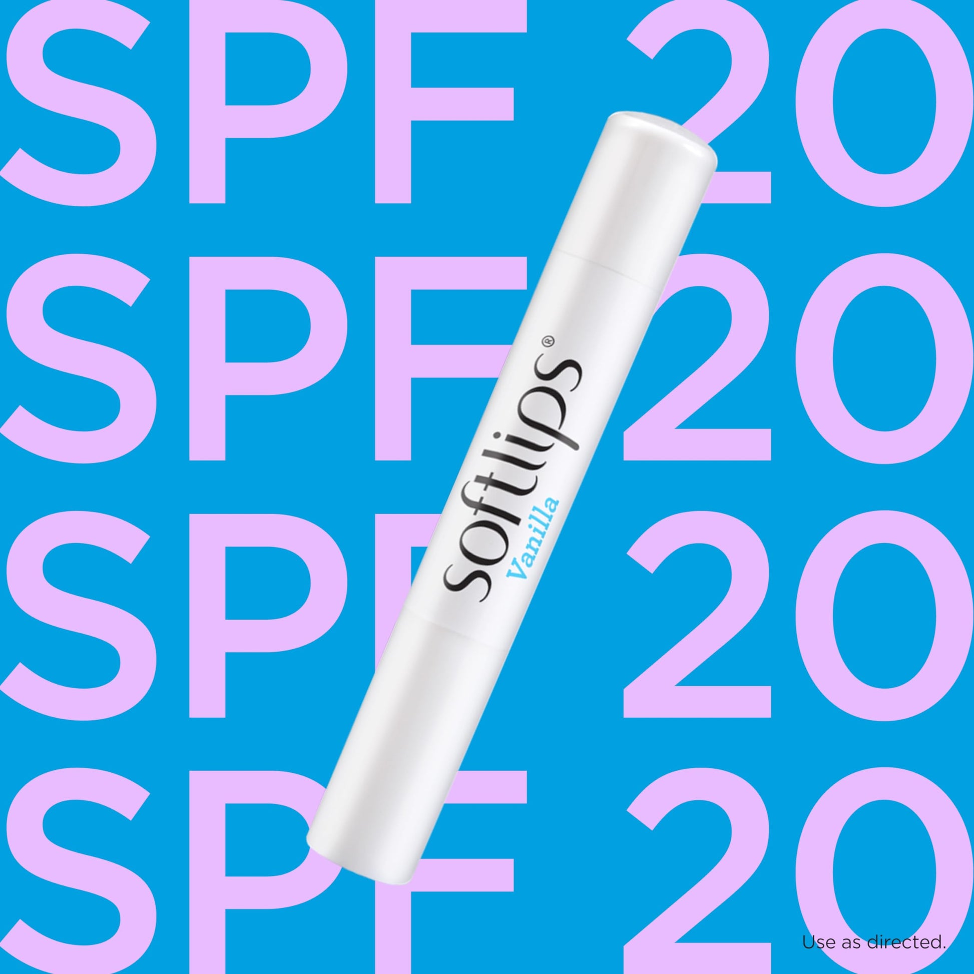Bálsamo Labial Softlips SPF 20 Vainilla en Tubos de 0.07 oz en Paquete de 6