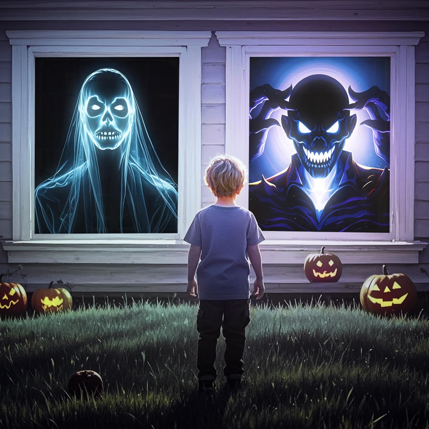 Material de la visualización holográfica de proyección trasera: pantallas de proyección para interiores de 44 x 75 pulgadas, proyectores de decoración de Halloween, video película noche para montaje