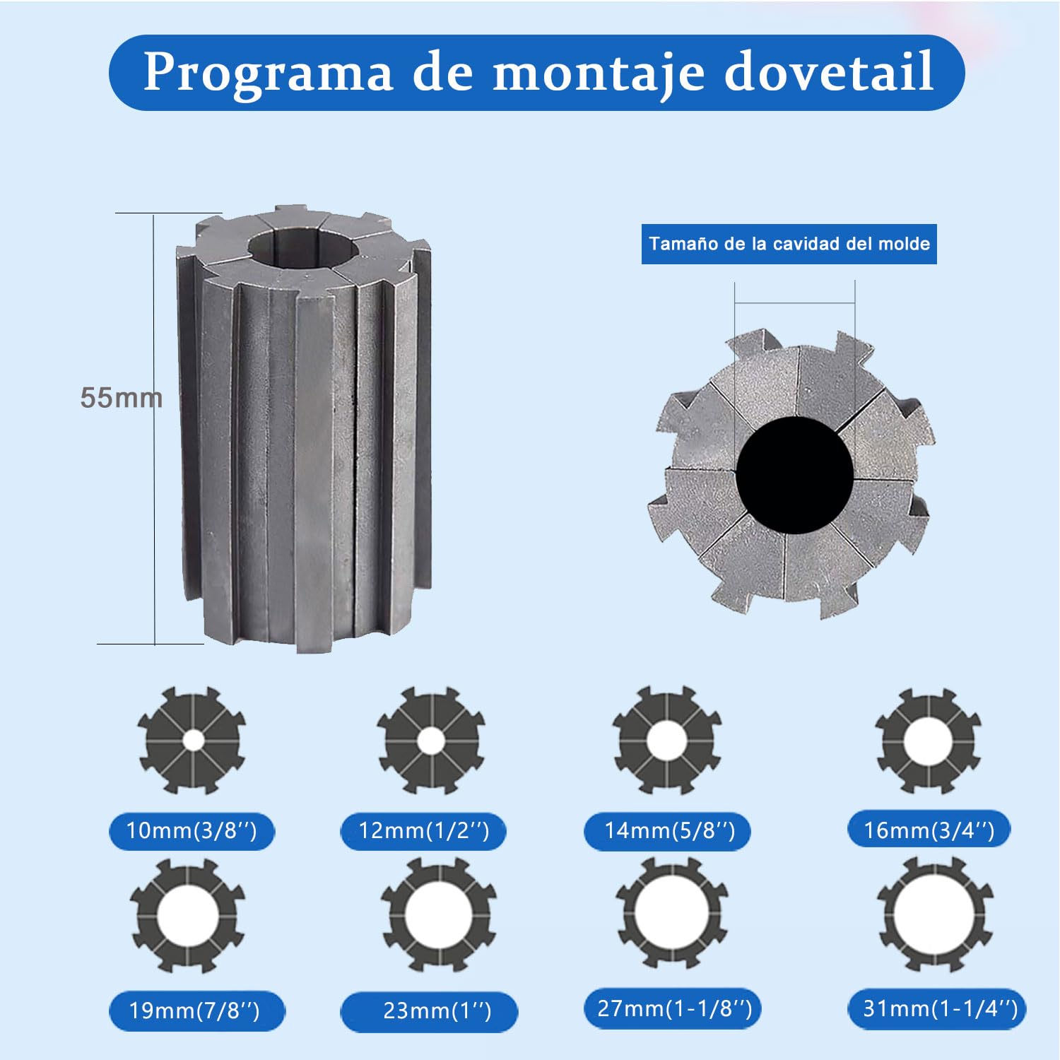 Crimpadora de manguera con 8 juegos de taladro, máquina prensadora manual hidráulica, prensadora de mangueras trenzadas individuales y dobles con diámetros de 0.25 a 1 pulgada (1000 toneladas)