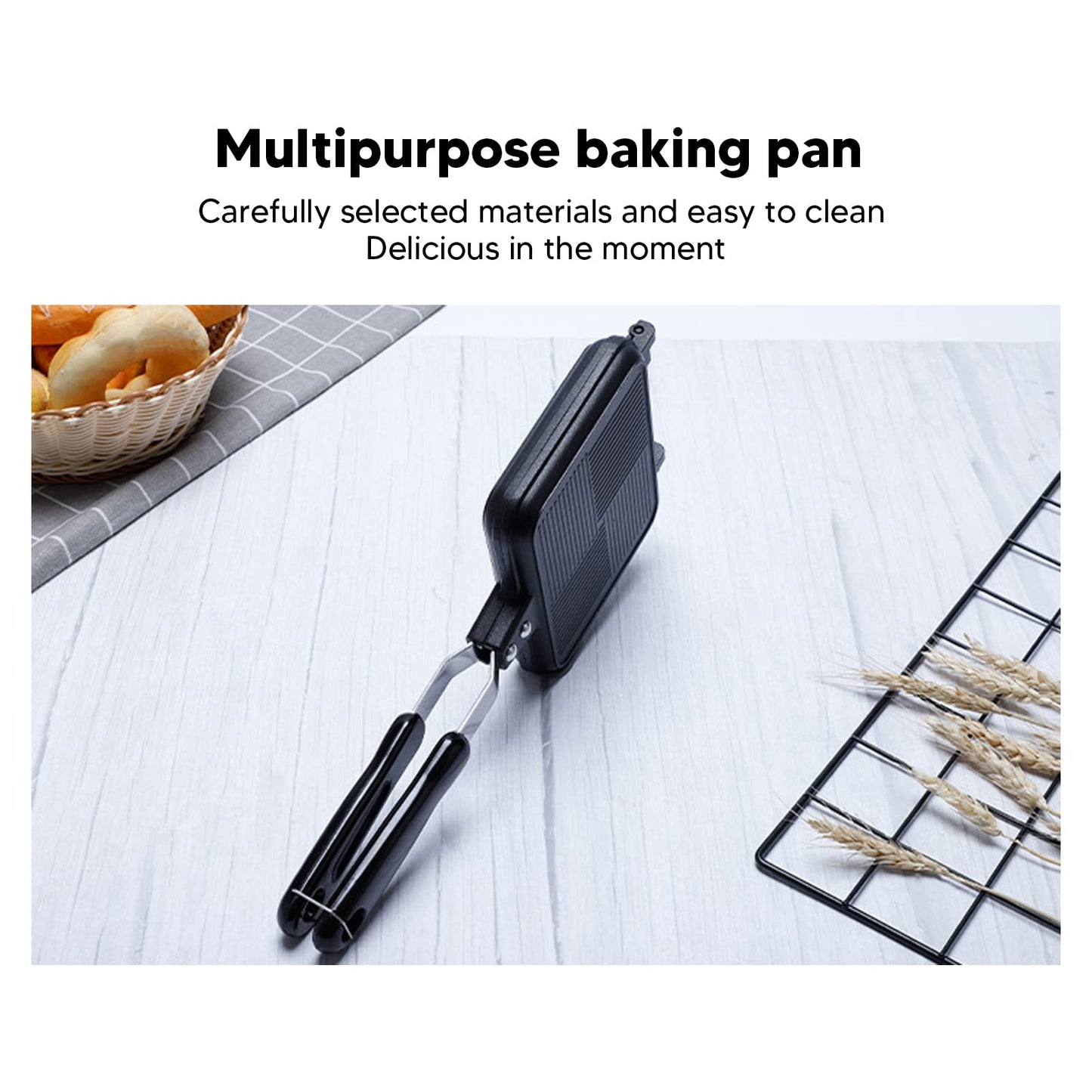 Hztyyier Sandwichera Caliente, Tostadora Panini Press Desayuno Sandwichera, Sandwichera Antiadherente de Doble Cara para Cocina ywrf682kag