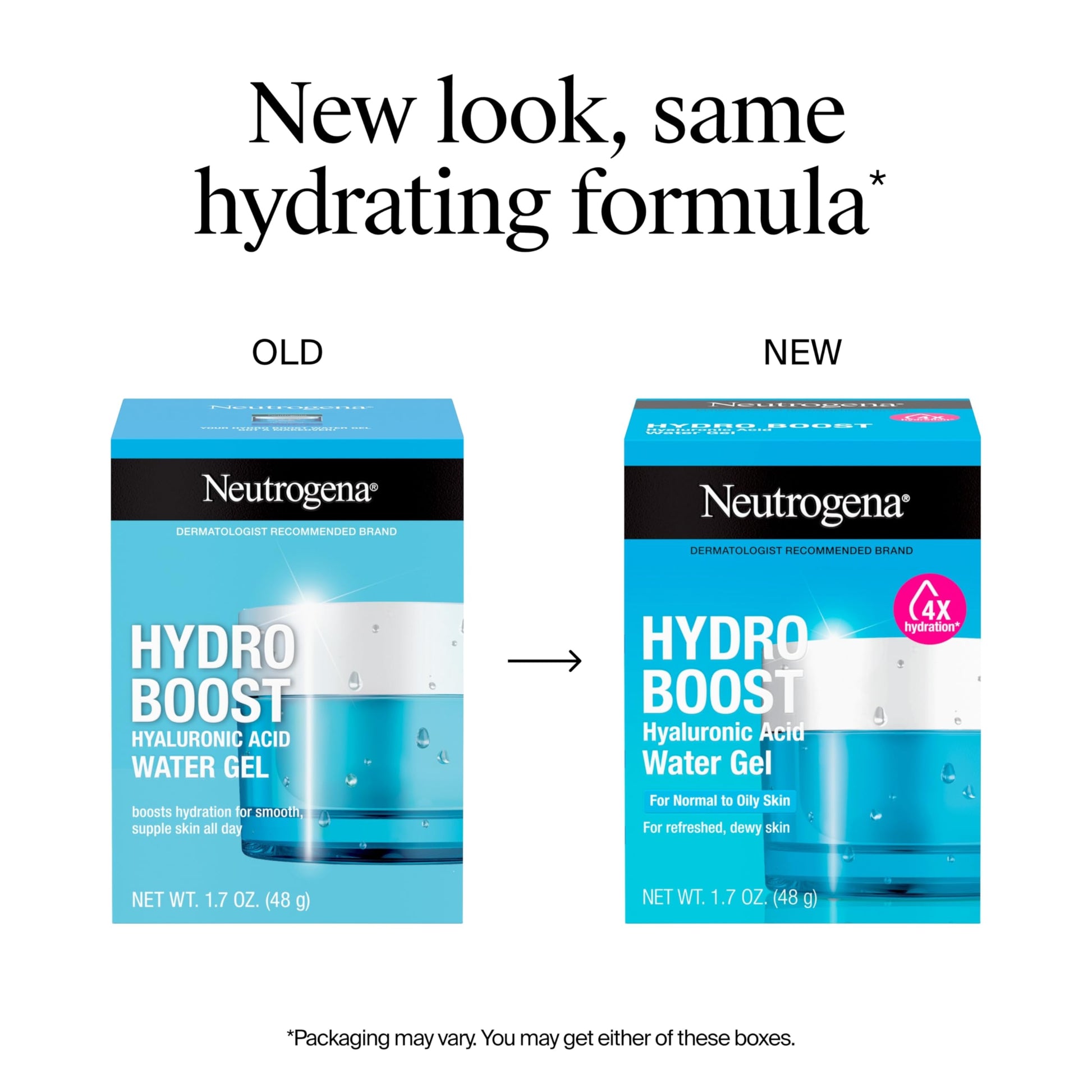 Neutrogena Hydro Boost - Hyaluronic Acid - Gel a base de Água para Piel Seca, 48g (1.7 fl. oz)