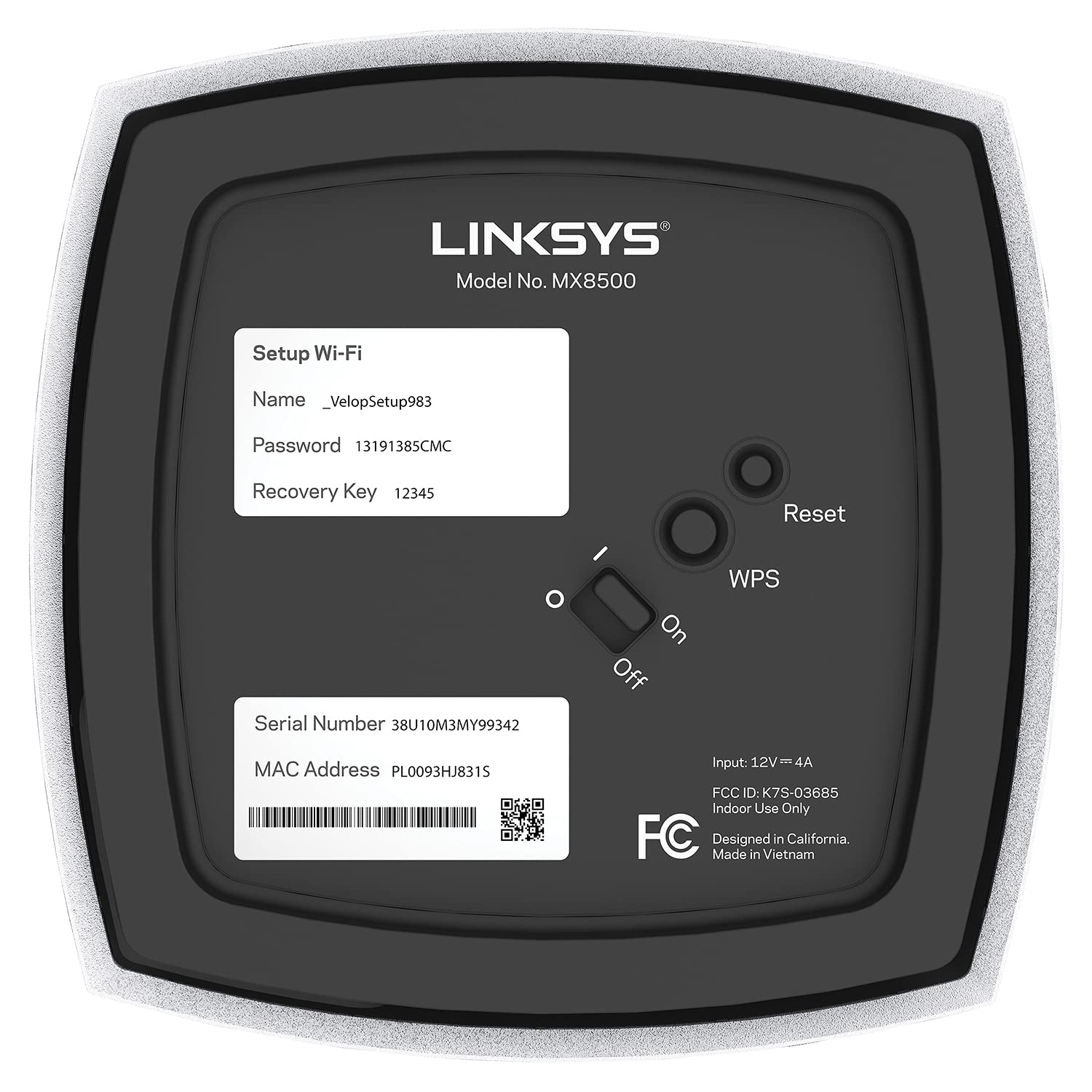 Linksys Router Atlas MAX 6E Tri-Band Mesh AX8400 2PK (MX8502)
