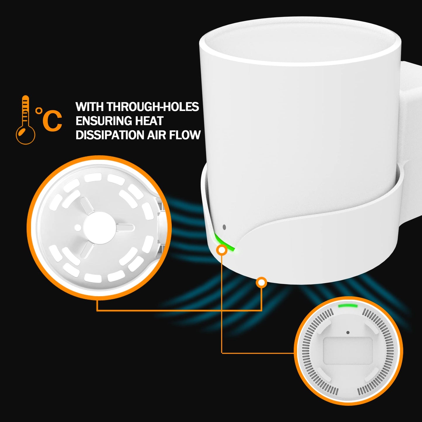 Bangcheer - Soporte de pared para TP-Link, Deco X20 X60 X50 X55 WiFi 6 soporte de pared con organizador de cables, sistema WiFi de malla para el hogar, soporte resistente que ahorra espacio TP-Link router soporte de pared (paquete de 2)